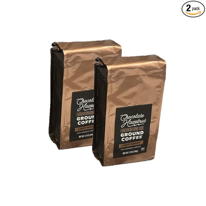 Trader Js Chocolate Hazelnut Ground Coffee 12 oz (340g) - 2 PACK