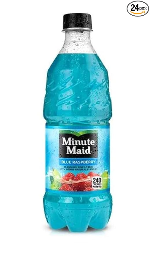 Minute Maid Blue Raspberry 20 oz Bottles Pack of 24