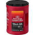 Black Silk Dark Roast Ground Coffee 40.3 oz Bold Strong Coffee Grounds Smooth Full-Bodied Black Coffee Large Canister for Drip Coffee Maker French Press Pour Over &amp Auto Brewer Rich Aroma Mo
