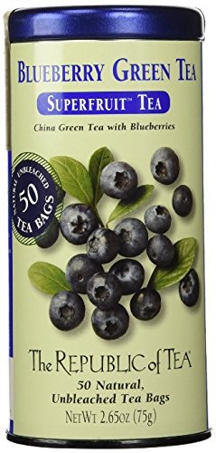 The Republic of Tea Blueberry Green Tea 3 Pack (Blueberry 3)