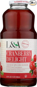 L &amp A Juice Cranberry Delight 24x 32 Oz