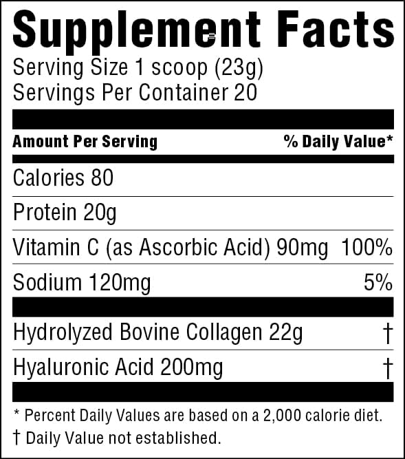 swiig Vanilla Collagen+ Protein Powder 1lb – Supports Skin Hair Nails &amp Joint Health – 20g Grass-Fed Bovine Collagen per Serving Gluten-Free No Artificial Ingredients