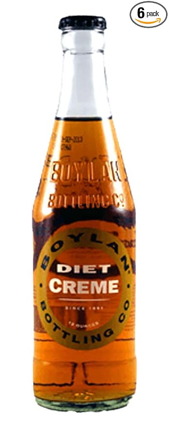 Boylan Diet Creme Soda - 12 oz (6 Glass Bottles)