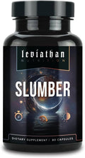 Leviathan Slumber | Sleep Aid GABA Supplements for Deep and Calm Sleep with Melatonin Magnesium L-Theanine 5-HTP Zinc Magnolia Valerian Root for Sleep Sleeping Pills for Adults Men and Women