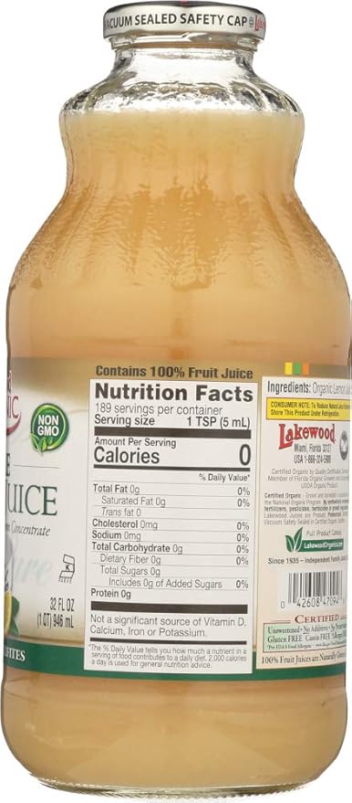 Lakewood Pure Lemon Juice 36x 32OZ