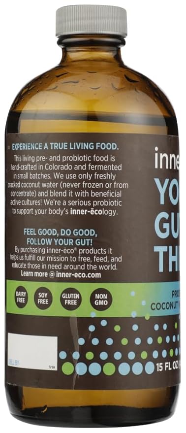 Inner Eco Probiotic Coconut Water Original 15 Fl Oz