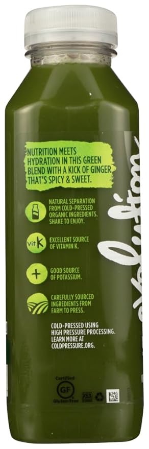 Evolution Fresh Organic Greens and Ginger Juice Blend 15.2 Fluid Ounce - 6 per case.