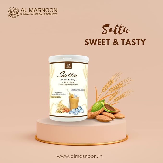Boomers Barley Sattu/Sweet &amp Delicious with Almond &amp Cardamom 250G / A Nutrintional &amp Refreshing Energy Drink