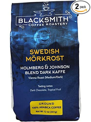 Blacksmith Shop Swedish Morkrost Ground Coffee 12 oz. (2 pack)