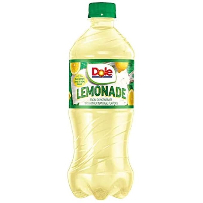 Dole Lemonade 20 oz Soda Bottles (Pack of 16 Total of 240 FL OZ)