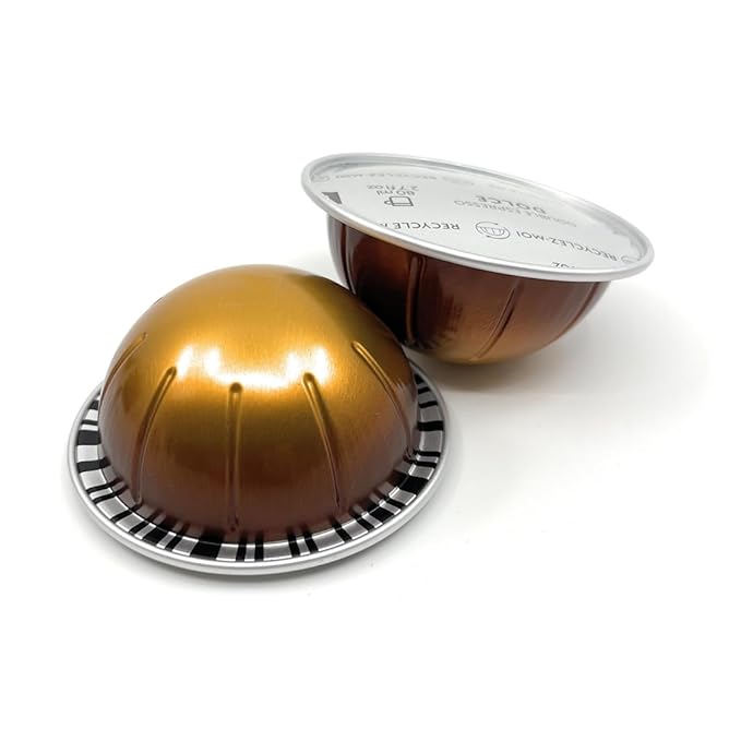 Double Espresso Dolce Coffee Pods 80ml / 2.7 Ounce 10-Capsules Pods Pack of 1 (10 Dolce)
