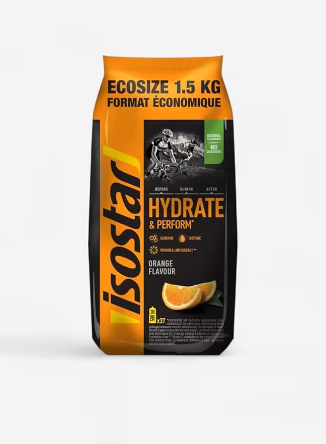Isostar Hydrate &amp Perform - ORANGE - 52.91oz / 1.5Kg bag