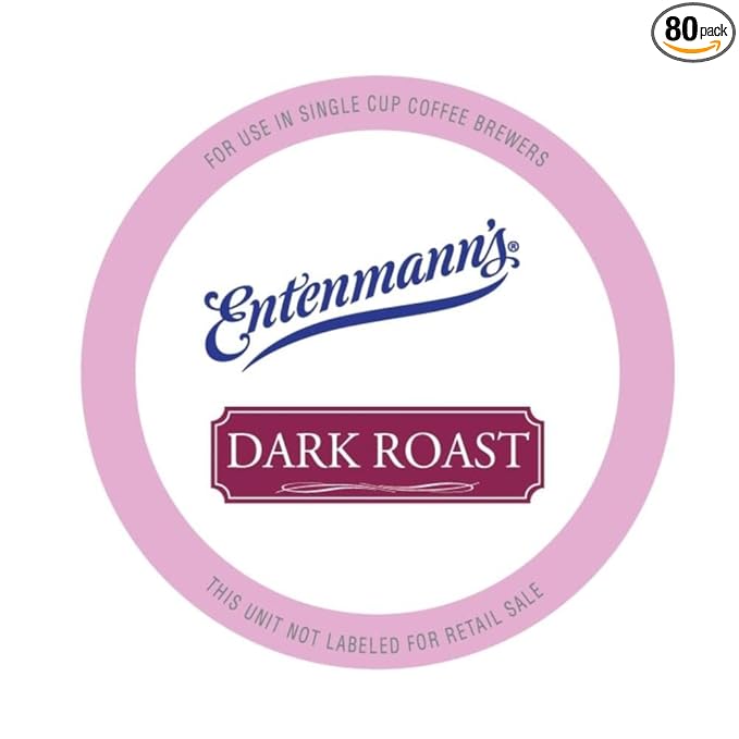 Entenmann's Dark Roast Capsule/K-Cup Coffee 80 Count