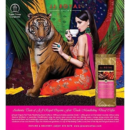 JJ Royal Coffee Mandheling Arabica 200g Ground Coffee (Pack of 1)