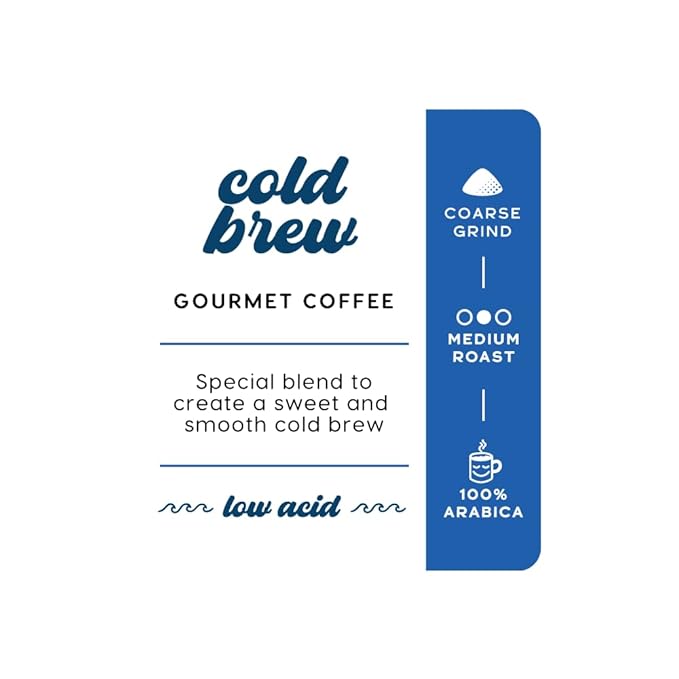 Manatee Gourmet Coffee Cold Brew Medium Roast Ground 2 lb.