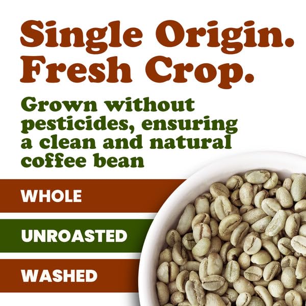 Food to Live Organic Nicaragua Arabica Green Coffee Beans 10 Pounds – Whole Unroasted Washed Bean. Fresh Crop. No-GMO Vegan Bulk