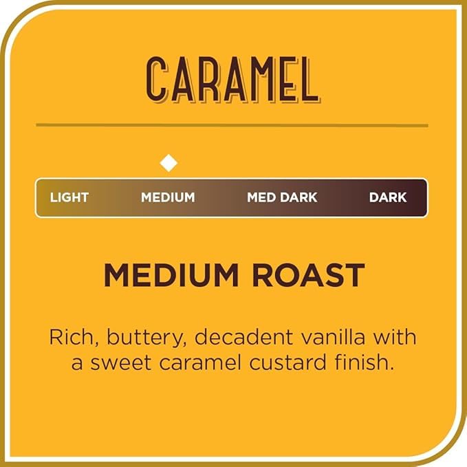 Don Francisco's Flavored Ground Coffee Bundle – Vanilla Nut &amp Caramel Medium Roast 100% Arabica 2-Pack (12 oz Bags)
