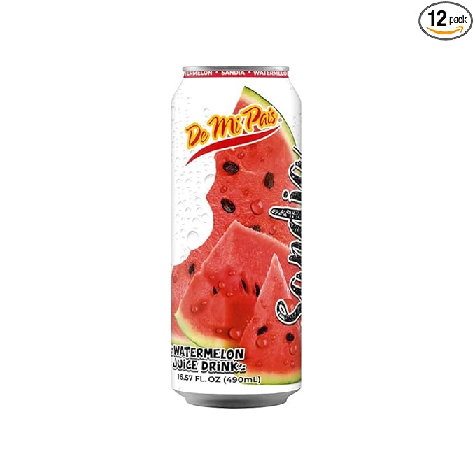 De Mi Pais Watermelon Juice 16oz / Jugo de Sandia 16oz (12)