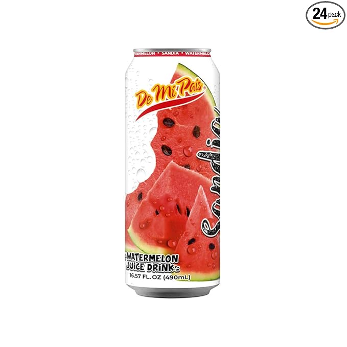 De Mi Pais Watermelon Juice 16oz / Jugo de Sandia 16oz (24)