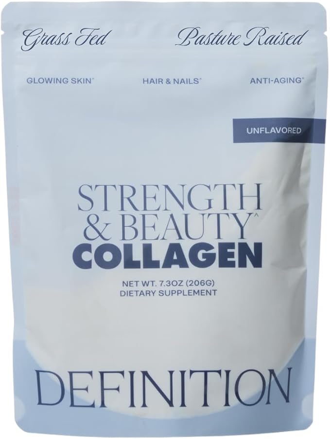 Collagen Powder for Women Beauty Blend with Vitamin C Biotin &amp Hyaluronic Acid Supports Hair Skin &amp Nails 20 Servings Grass-Fed Bovine Unflavored