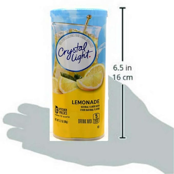 Crystal Light Lemonade Drink Mix 12-Quart Canister (Pack of 7)