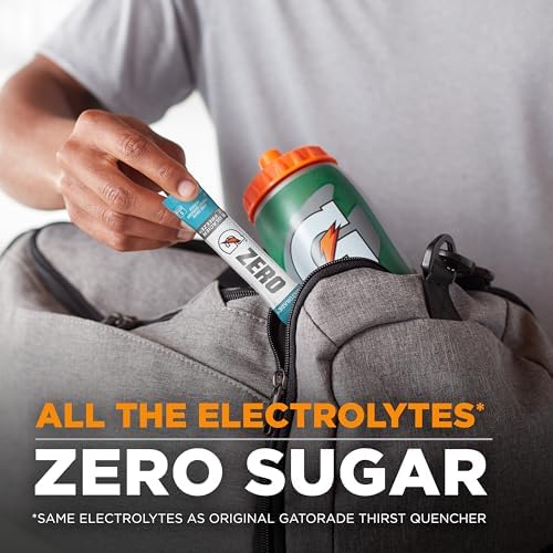 Gatorade G Zero Sports Drink Mix Powder Packets Grape Electrolyte Powder Drink Mix for Hydration Zero Sugar Total 120 Packets