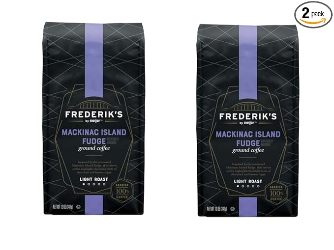 Pack of 2 Mackinac Island Fudge Ground Coffee 12 oz