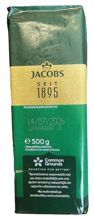Jacobs Kronung Ground Coffee 500 Gram / 17.6 Ounce (Pack of 4)