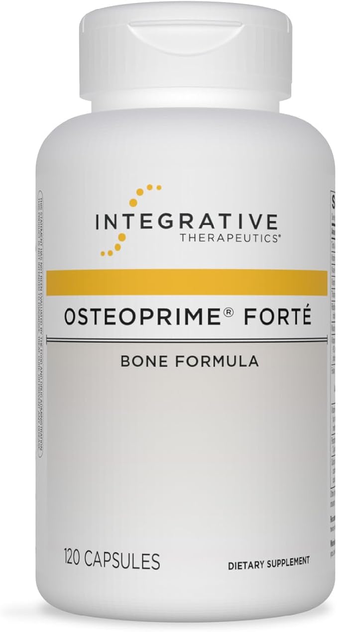 Integrative Therapeutics Osteoprime Forte - Calcium Supplement for Bone Health Support* - Nutritional Supplement for Musculoskeletal Support* - Dairy-Free &amp Gluten-Free - 120 Capsules (30 Servings