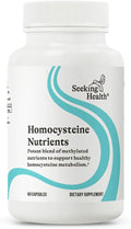 Seeking Health Homocysteine Nutrients - Supplement Formula with L-Methylfolate &amp Vitamin B12 B6 &amp B2 - Supports Healthy Cognition &amp Brain Function - Aids Homocysteine Metabolism - 60 Caps