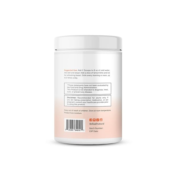 Bella All Natural Skinny Lemonade - Peach Flavor 560g