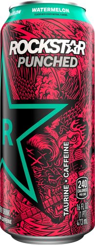 Rockstar Punched Watermelon 16 Oz Can (Pack of 3)