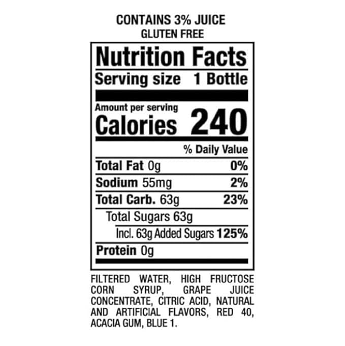 Mis-tic Vibrant Flavor Grape Strawberry Juice 16 fl oz - 12 Bottles (Pack of 12 Grape Strawberry)