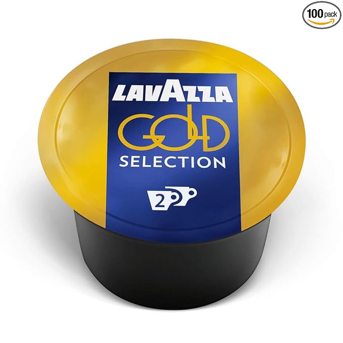 Lavazza Blue Gold Selection Double Shot Espresso Capsules Arabica and Robusta Blend Compatible with Lavazza Classy Machines (100 Capsules)