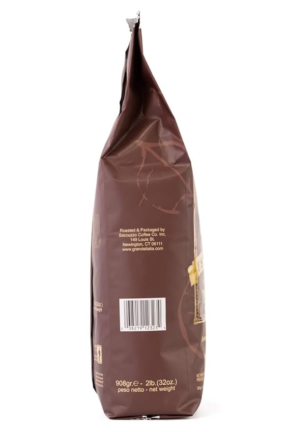 Grande Italia Espresso Small Batch Artisan Roasted Miscela Napoli 2 Lbs. (Pack of 2)