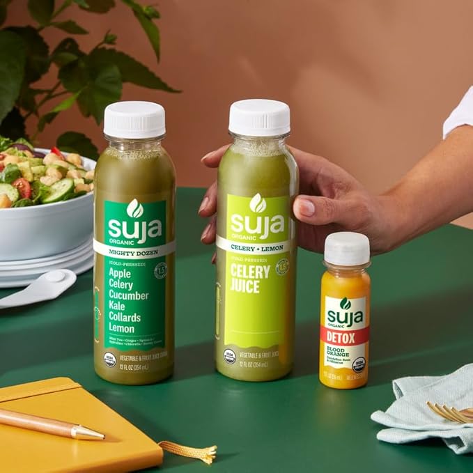 Suja 6-Day Cold-Pressed Juice Detox Cleanse Organic Fresh Pressed Juice with No Added Sugar Supports Immune &amp Digestive Health Plant-Based Gluten-Free &amp Beginner Friendly (6 Day Detox Cle