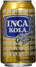 Inca Kola Golden Carbonated Beverage Soda - la kola dorada - 12 oz cans - 12pk - SET OF 3