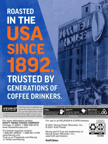 Maxwell House Breakfast Blend Light Roast K-Cup® Coffee Pods. Box(Pack of 48)