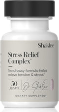 Shaklee - Stress Relief Complex - Calming Blend of L-theanine Ashwagandha Beta-sitosterol and L-tyrosine - Promotes Relaxation without Drowsiness - 1 Caplet Daily - Adults Supplement - 30 Caplets