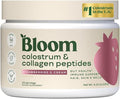 Bloom Nutrition Bovine Colostrum Powder with Vitamin B-12 for Gut Health Immune Support Hair Growth &amp Beauty Supplement | Strawberry 25 Servings