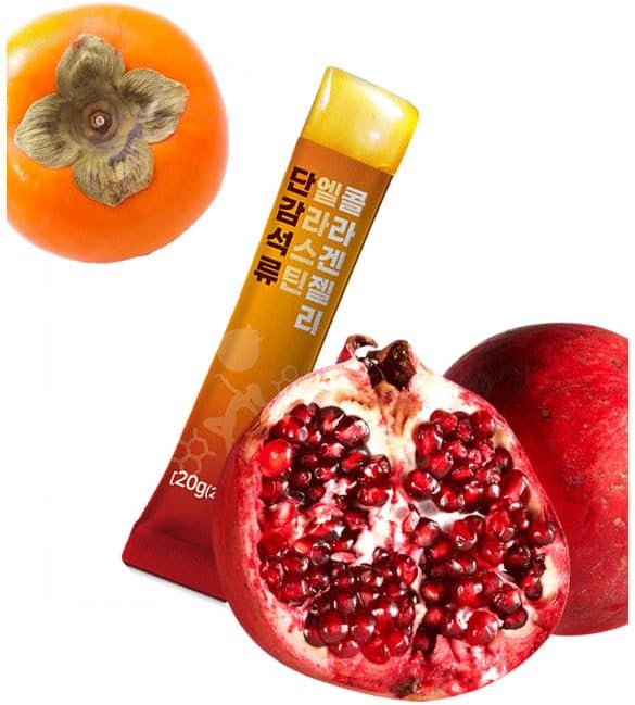 Sweet Persimmon&ampPomegranate Elastin Collagen Jelly Collagen Jelly Stick 20g * 15 Stick