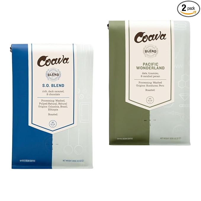 Bean Box Sampler - Roasted by Coava Roasters 2-Pack Freshly Ground Coffee Gourmet Coffee