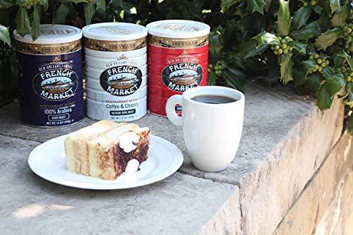 French Market Coffee &amp Chicory Dark Roast Ground Coffee12oz Can(Pack of 2)