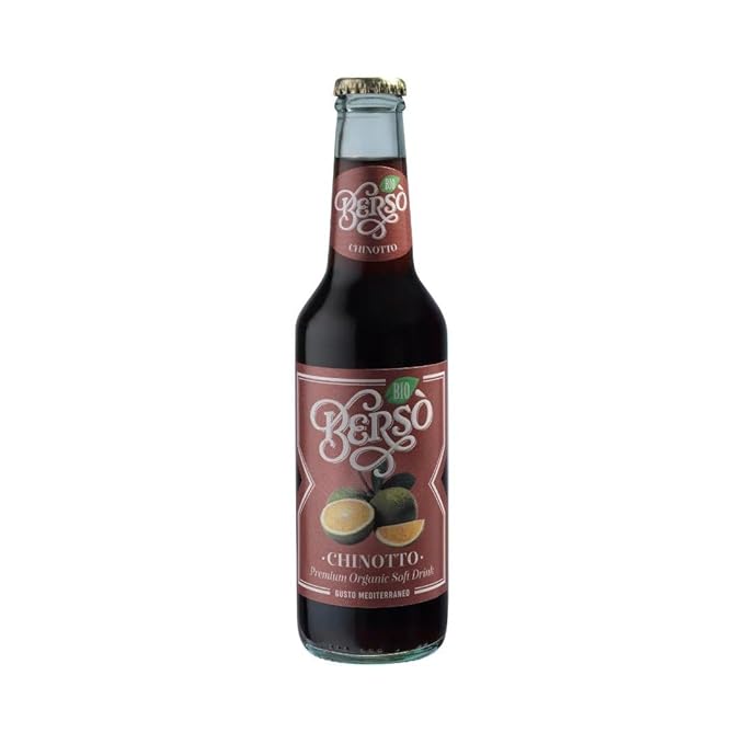 Berso Chinotto Italian Soda 6-Pack – Authentic Sparkling Citrus Soft Drink with Bitter Orange Flavor – Premium Italian Beverage for Aperitivo &amp Cocktails – Refreshing Mediterranean Soda