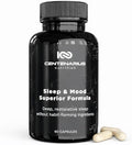 Centenarius Nutrition Sleep and Mood Formula with L-Theanine 5-HTP PharmaGABA + More for Sleep + Enhanced Mood &amp Stress Levels (60 Count)