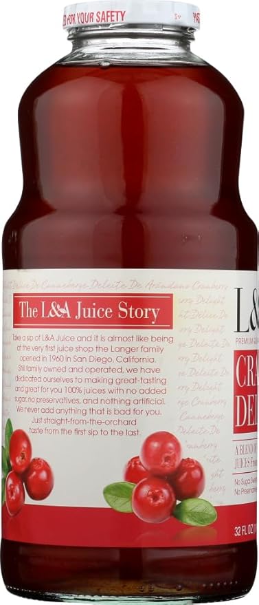 L A Juice Cranberry Delight 32 Oz (Pack of 6)