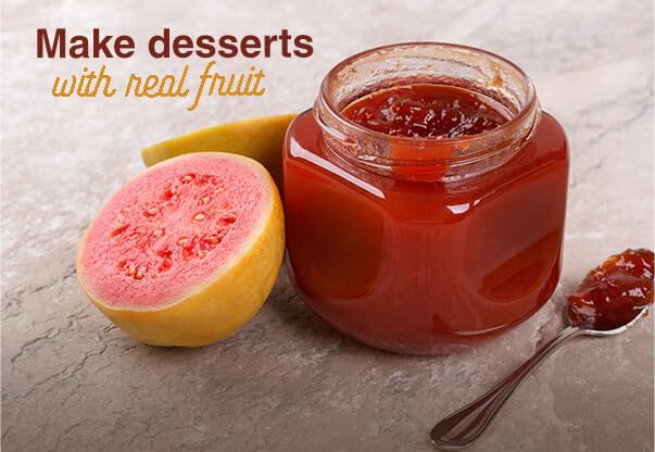 Alpes Premium Guava Pulp 100% Real Fruit Tropical Guayaba. Ideal for Cocktails Juices Smoothies Desserts Gourmet Sauces Ice creams &amp Snacks 1 Pack 16 fl oz.