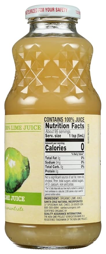 Santa Cruz Organics Lime Juice 12x 16OZ