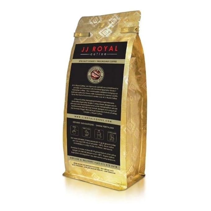 JJ Royal Coffee Flores Arabica 200g Ground Coffee (Pack of 1)
