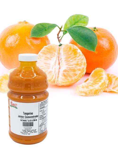 Nature Blessed 100% Pure Tangerine Fruit Juice Concentrate - 4 Quarts (4/32 fl oz bottles) Great for Home Vintners Home Brewers Cider Spirits Smoothies or Making Jelly